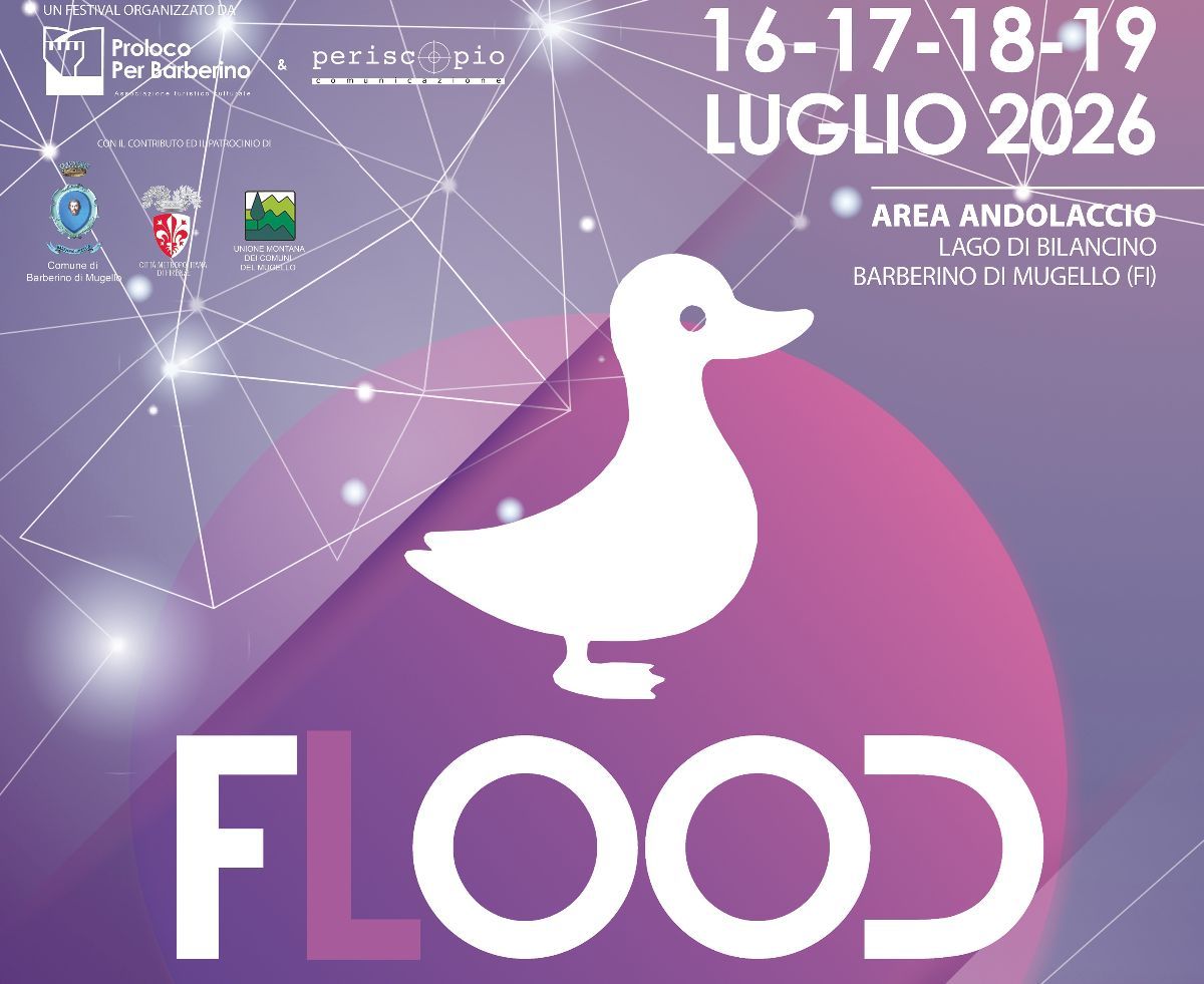 Flood Bilancino Festival 2026: quattro giorni di musica, spettacoli, street food e attività outdoor