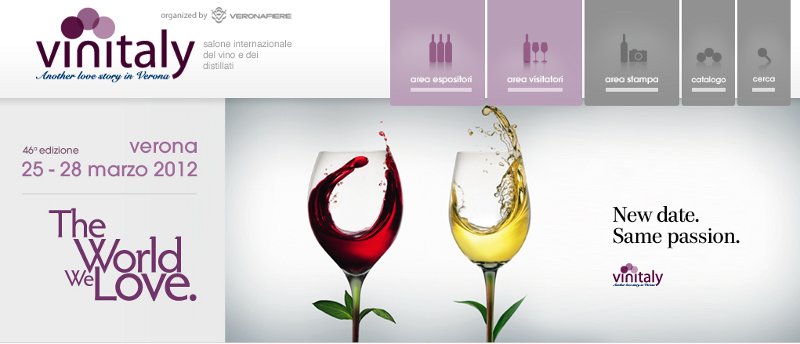 Vinitaly 2012 dal 25 al 28 Marzo