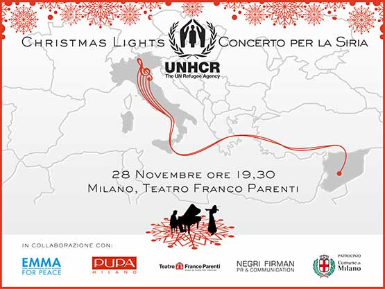 Christmas Lights. Concerto per la Siria organizzato da UNHCR