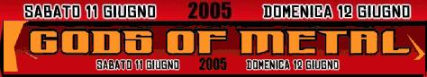 Gods Of Metal 2005