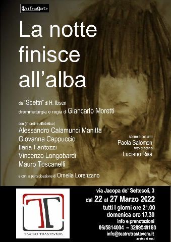 LA NOTTE FINISCE ALL'ALBA - Prima Assoluta