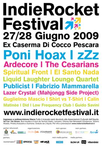 L’IndieRocket Festival 2009 per la rete Artisti aquilani Onlus