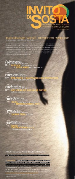 Invito di sosta Teatro Mecenate / AREZZO - OTTOBRE 2012 / APRILE 2013